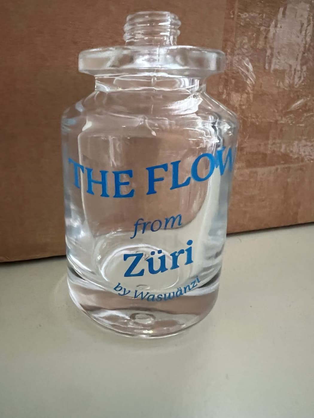 Waswänzi: Druck auf Glas