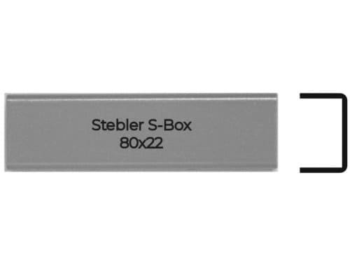 STEBLER S-BOX 80 x 22 mm mit 2 Splinten, STEBLER S-BOX 80 x 22 mm mit 2 Splinten