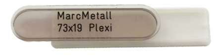 MARCMETALL Halteplatte 73 x 19 mm, ABS matt, MARCMETALL Halteplatte 73 x 19 mm, ABS matt