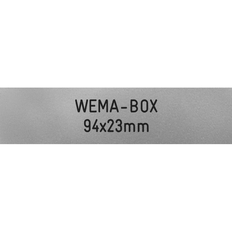 WEMA-BOX 94 x 23 x 2,4 mm, Metallex-286 Alu matt, WEMA-BOX 94 x 23 x 2,4 mm, Metallex-286 Alu matt