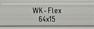 WK-FLEX 64 x 15 mm, Alu farblos eloxiert, WK-FLEX 64 x 15 mm, Alu farblos eloxiert
