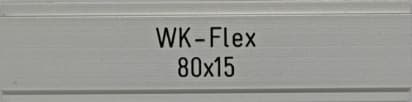 WK-FLEX 80 x 15 mm WERBESCHILD, WK-FLEX 80 x 15 mm WERBESCHILD