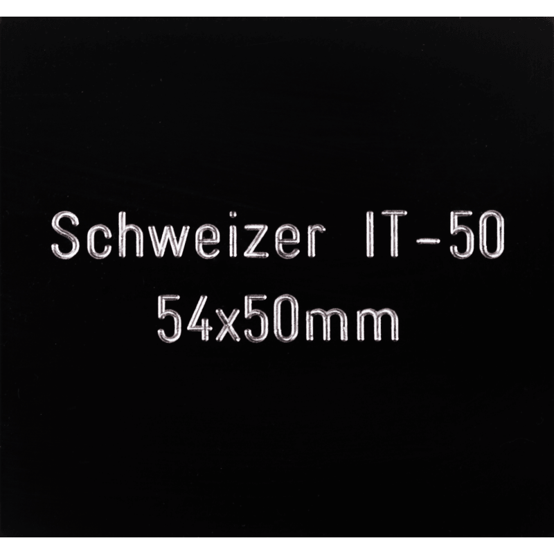 SCHWEIZER IT-50 54 x 50 mm, schwarz (mit Gravofoil), SCHWEIZER IT-50 54 x 50 mm, schwarz (mit Gravofoil)
