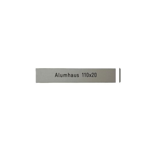 ALUMHAUS 110 x 20 mm, Alu farblos eloxiert 1M, ALUMHAUS 110 x 20 mm, Alu farblos eloxiert 1M