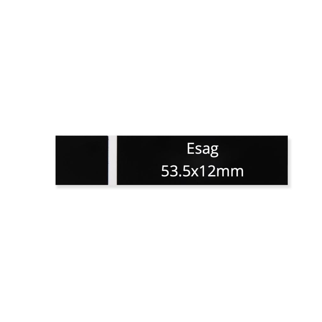 ESAG 53,5 x 12 x 0,8 mm, mit Strich, Farbe nach Wahl Gravoply-2, ESAG 53,5 x 12 x 0,8 mm, mit Strich, Farbe nach Wahl Gravoply-2