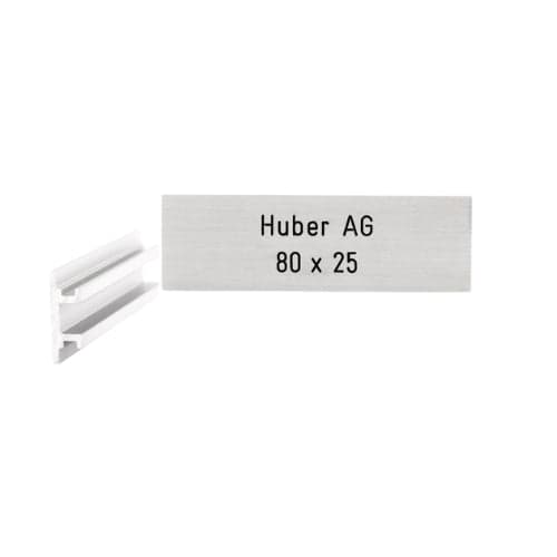 HUBER AG 80 x 25 mm, Alu farblos eloxiert (Füsse aussen), HUBER AG 80 x 25 mm, Alu farblos eloxiert (Füsse aussen)