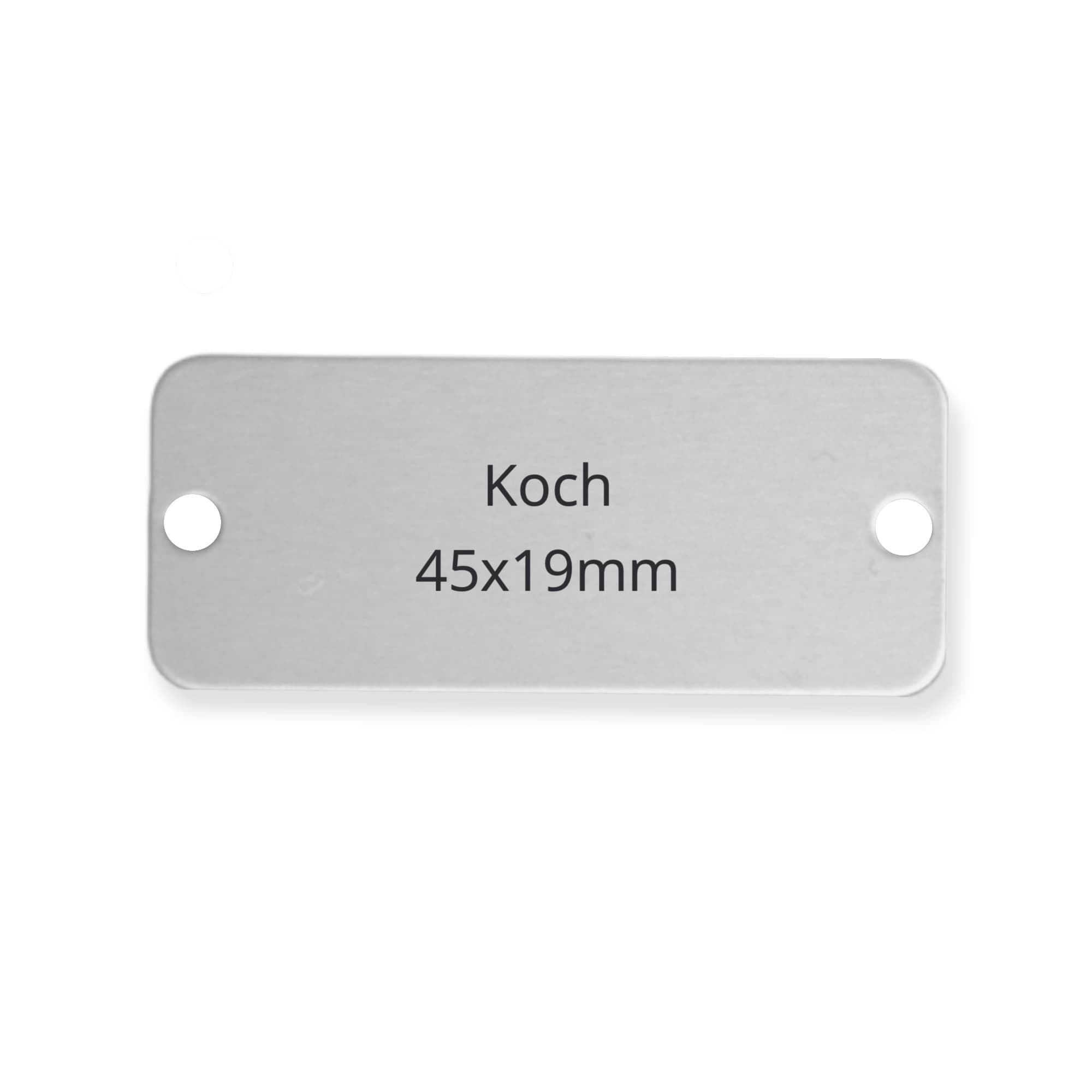 KOCH 45 x 19 x 1,0 mm, Alu farblos matt 1M, KOCH 45 x 19 x 1,0 mm, Alu farblos matt 1M