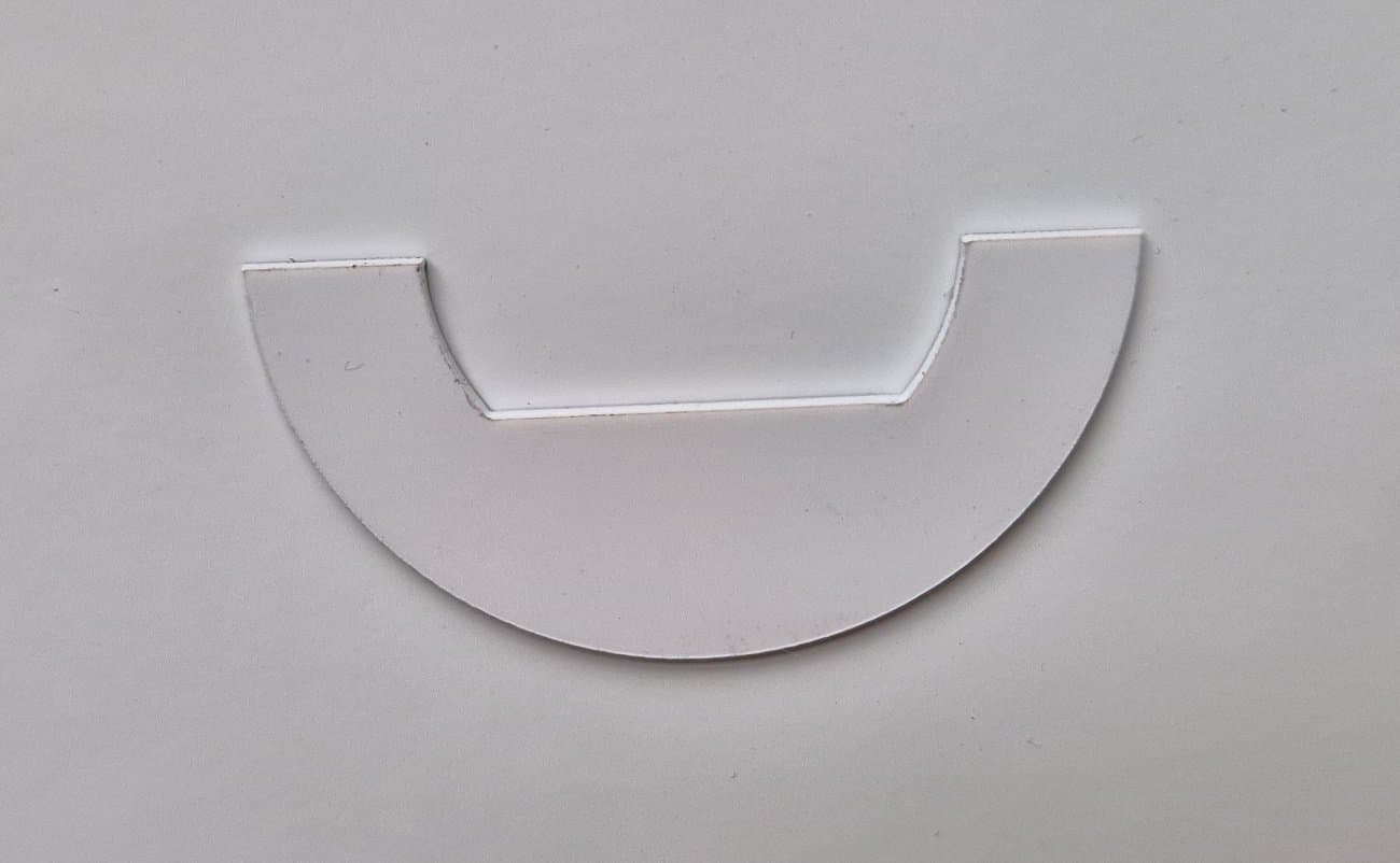 FELLER-TASTE 51 x 24 mm, weiss, FELLER-TASTE 51 x 24 mm, weiss