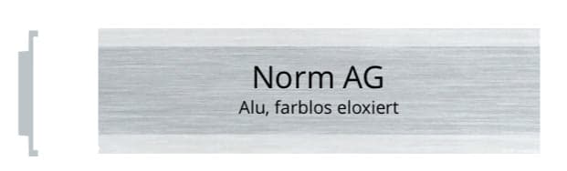 NORM AG 70 x 14 mm, Alu farblos eloxiert, NORM AG 70 x 14 mm, Alu farblos eloxiert