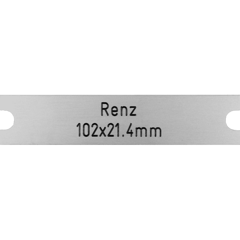 RENZ 102 x 21,4 x 0,8 mm, Metallex alu matt, Ref. 286, RENZ 102 x 21,4 x 0,8 mm, Metallex alu matt, Ref. 286