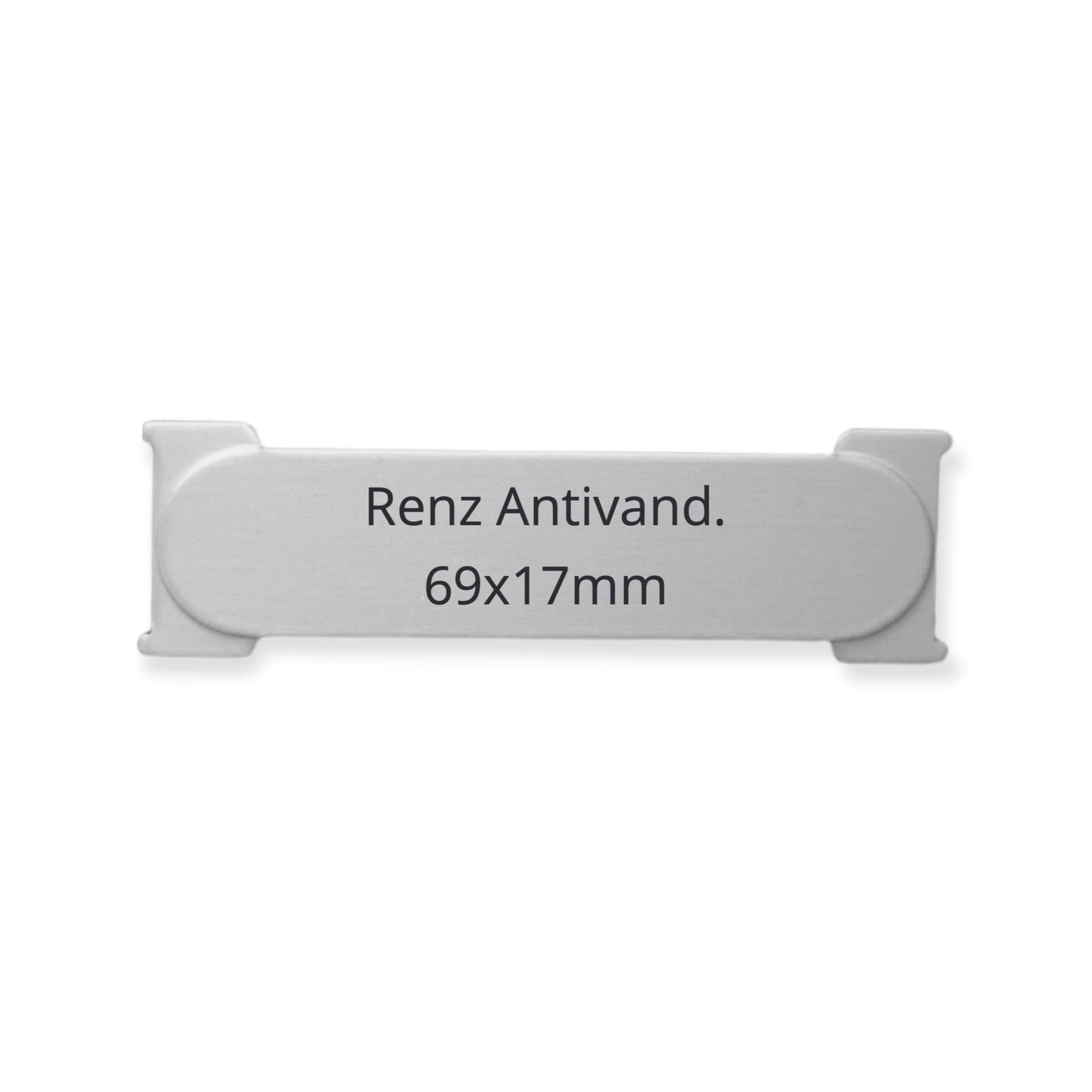 RENZ Antivand. 69 x 17 x 1,5 mm, Alu farblos eloxiert, RENZ Antivand. 69 x 17 x 1,5 mm, Alu farblos eloxiert