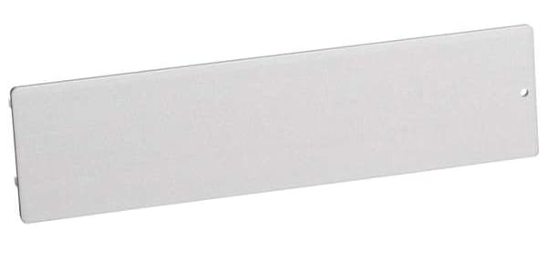 RENZ 75 x 19 mm, Alu farblos / Kunststoff / Loch rechts, RENZ 75 x 19 mm, Alu farblos / Kunststoff / Loch rechts