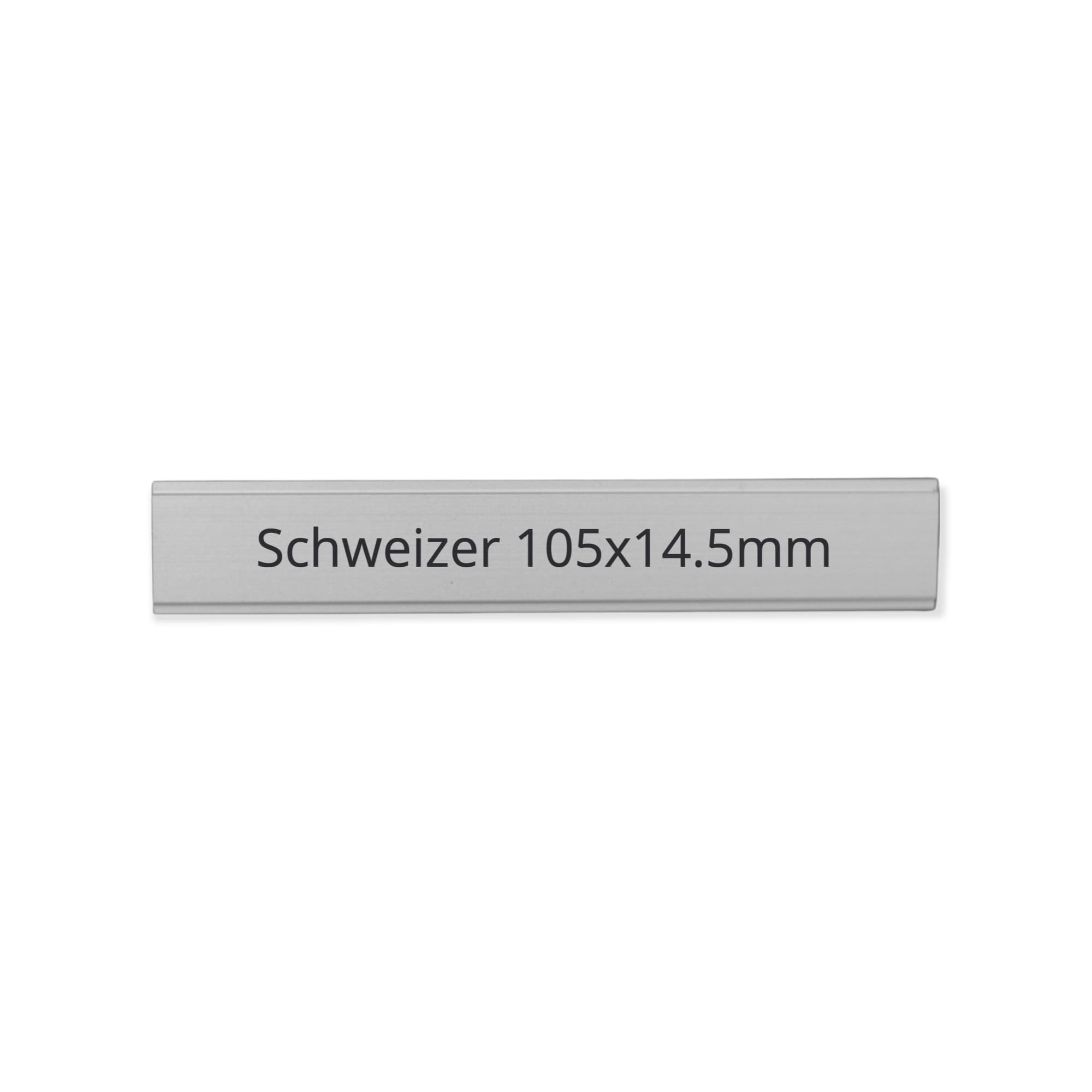SCHWEIZER 105 x 14,5 mm, Alu farblos eloxiert, SCHWEIZER 105 x 14,5 mm, Alu farblos eloxiert