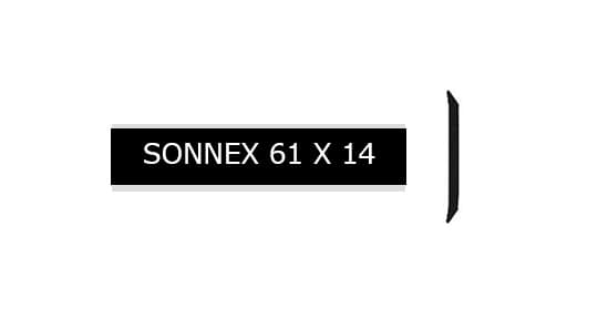 SONNEX 61 x 14 x 0,8 mm, Gravoply-2 schwarz Ref. 210, SONNEX 61 x 14 x 0,8 mm, Gravoply-2 schwarz Ref. 210
