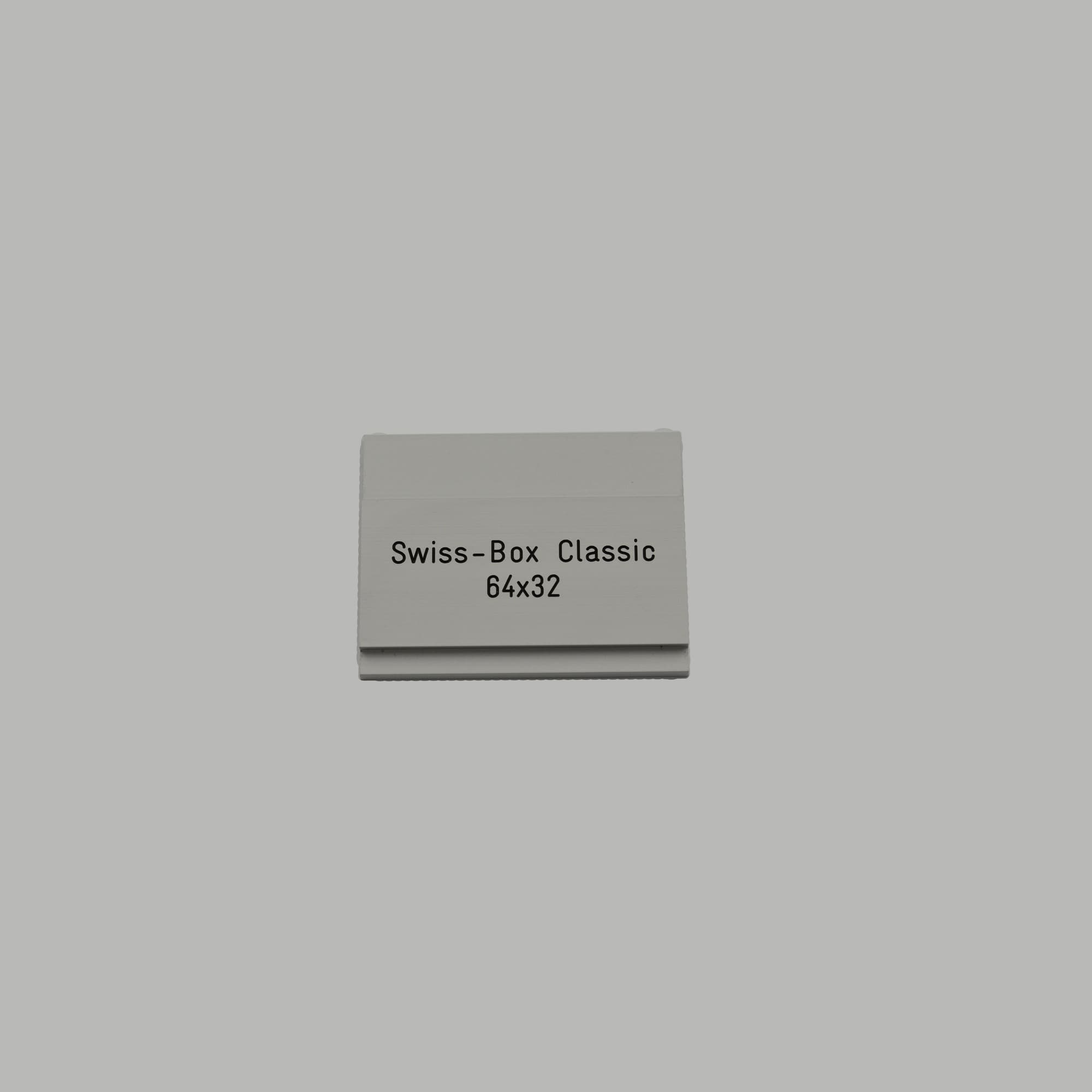 SWISS-BOX Classic 64 x 32 mm, Alu farblos eloxiert, SWISS-BOX Classic 64 x 32 mm, Alu farblos eloxiert