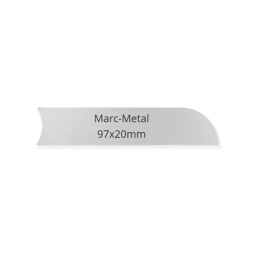 MARC-METAL 97 x 20 mm, Alu 1,0 mm selbstklebend, MARC-METAL 97 x 20 mm, Alu 1,0 mm selbstklebend