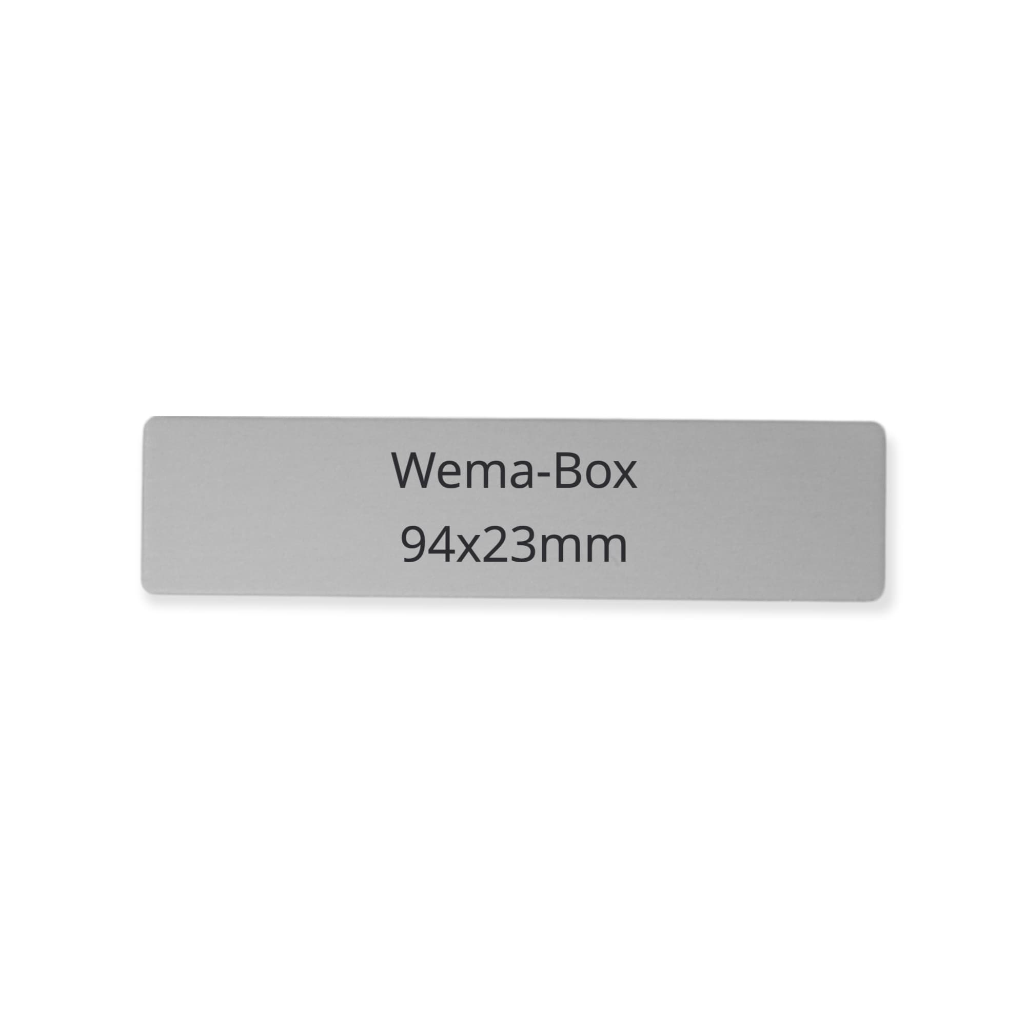 WEMA-BOX 94 x 23 x 2 mm, Alu farblos eloxiert 1M, WEMA-BOX 94 x 23 x 2 mm, Alu farblos eloxiert 1M