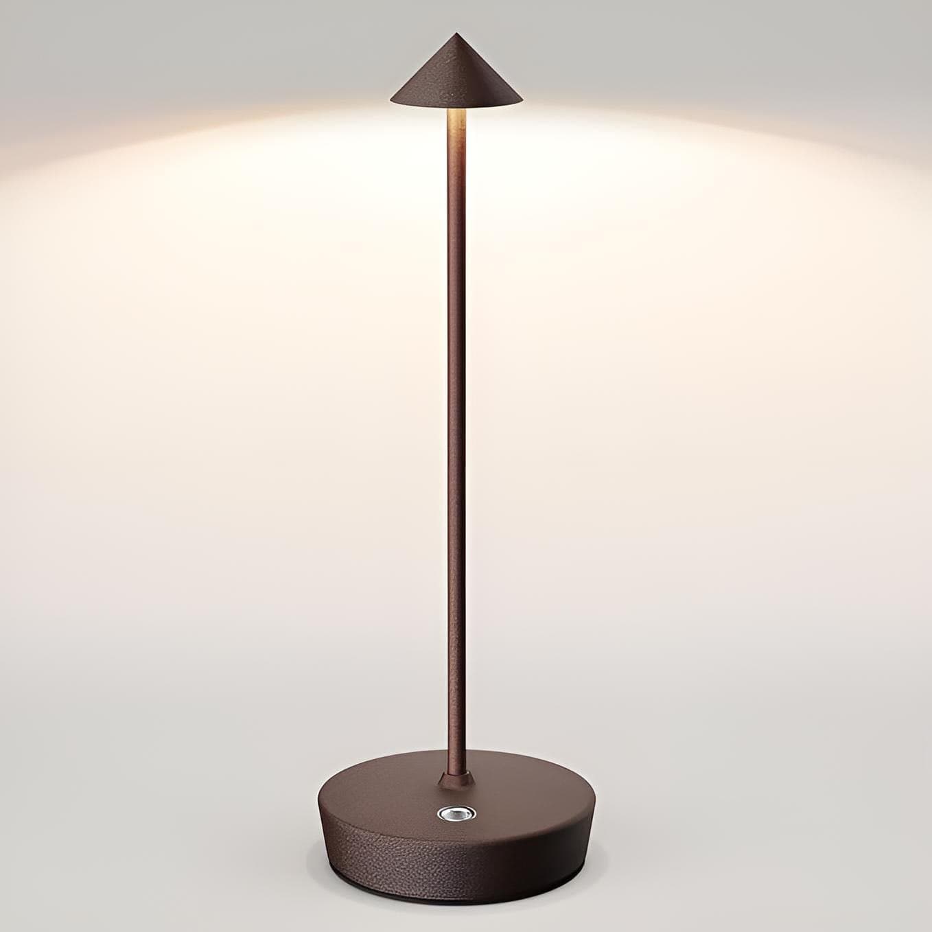 Tischlampe Metall LED in Braun