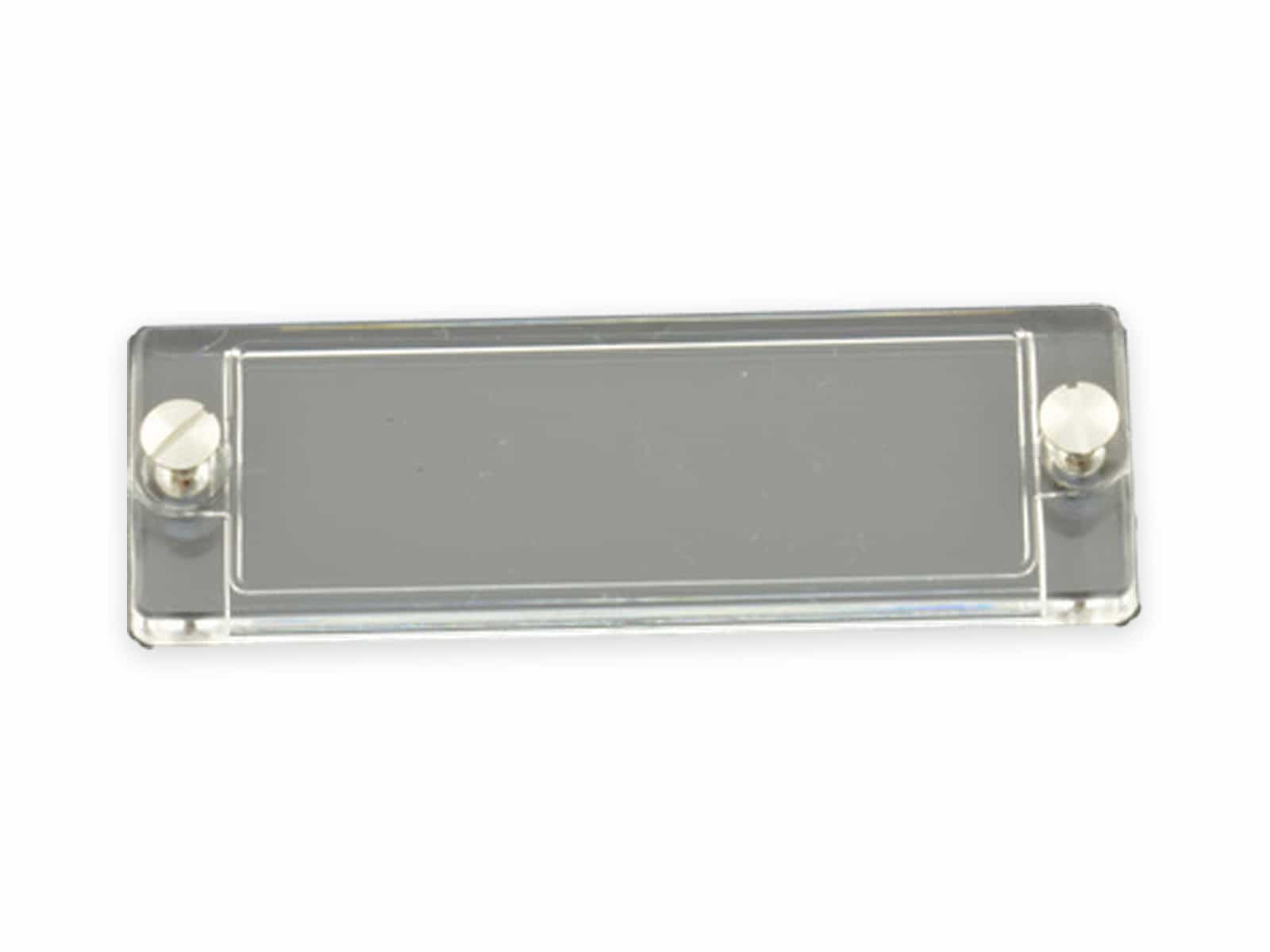 PLEXI ESA 60 x 20 mm, mit 2 Schrauben, PLEXI ESA 60 x 20 mm, mit 2 Schrauben