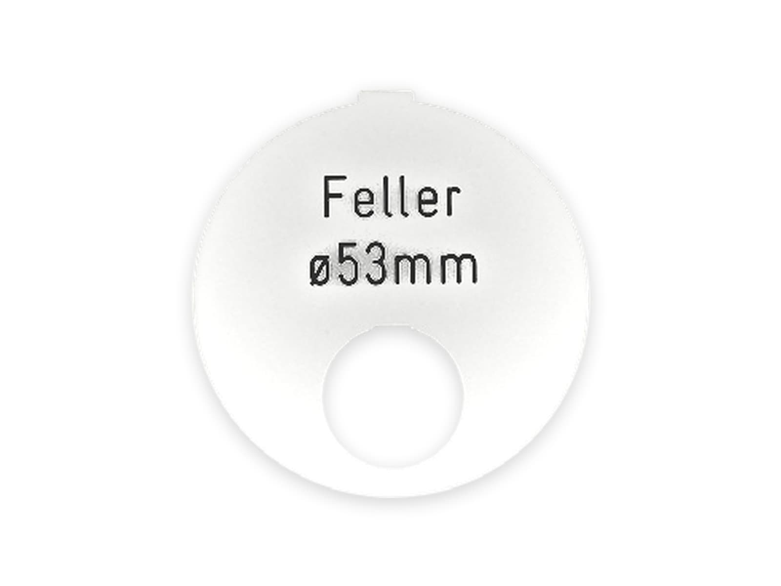 FELLER 53 mm (Loch 18 mm) in Weiss