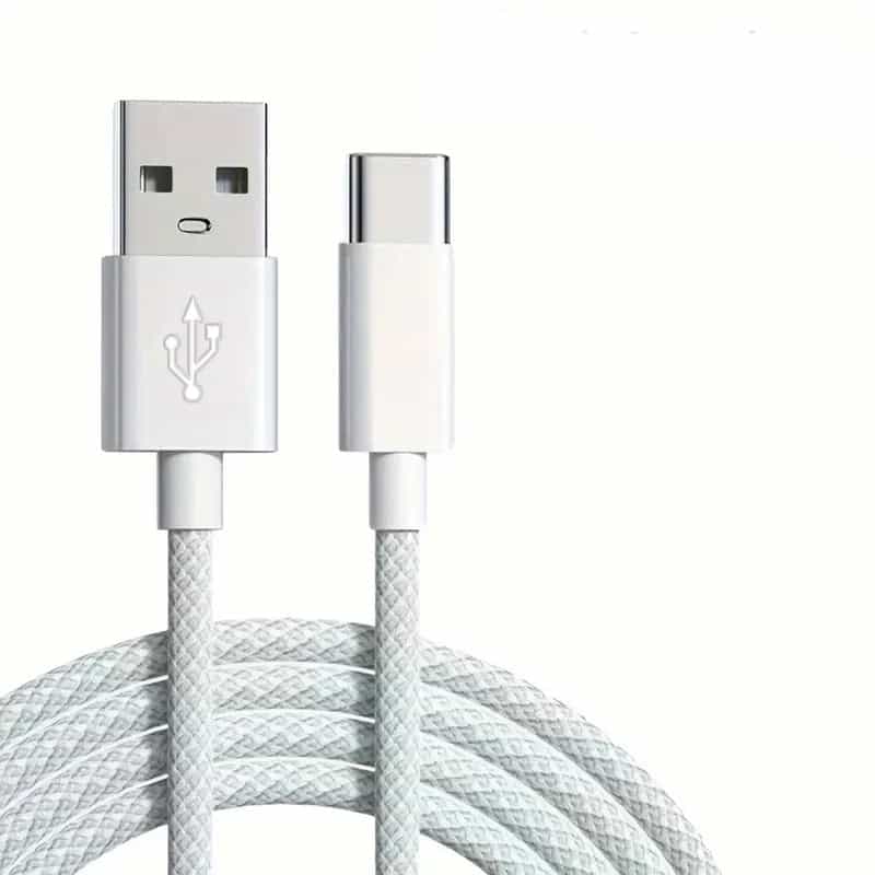 USB A - USB C Ladekabel 2m (geflochten), USB A - USB C Ladekabel 2m (geflochten)