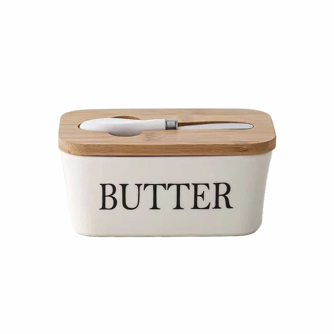 Butterbehälter mit Buttermesser, Butterbehälter mit Buttermesser