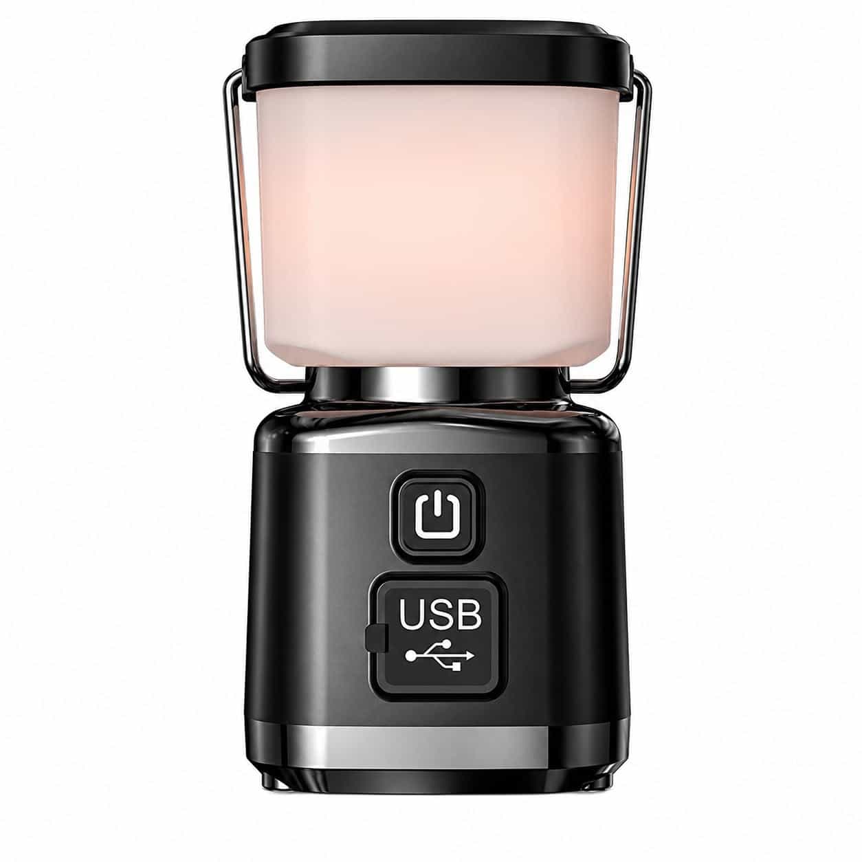 Kompakte LED Camping-Laterne mit USB-C & 3 Lichtmodi, Kompakte LED Camping-Laterne mit USB-C & 3 Lichtmodi