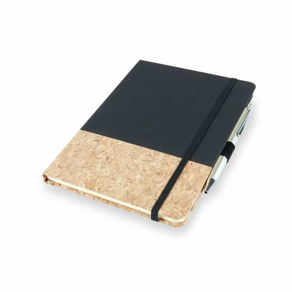 Notizbuch OAK A5, schwarz/kork natur, Notizbuch OAK A5, schwarz/kork natur