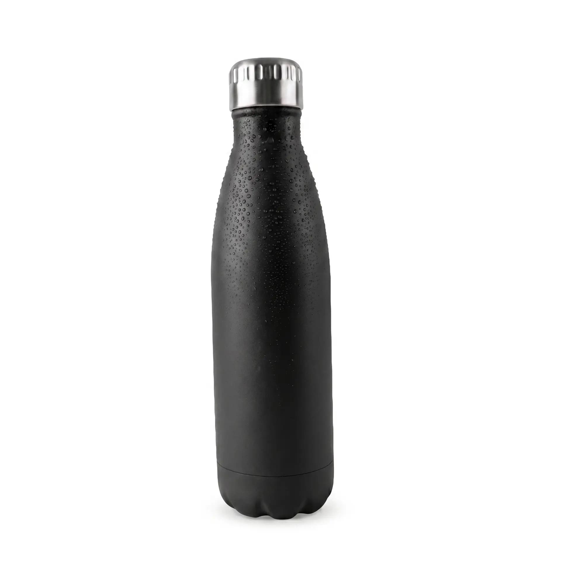 TREECK® Thermosflasche BOTTLE in Schwarz matt