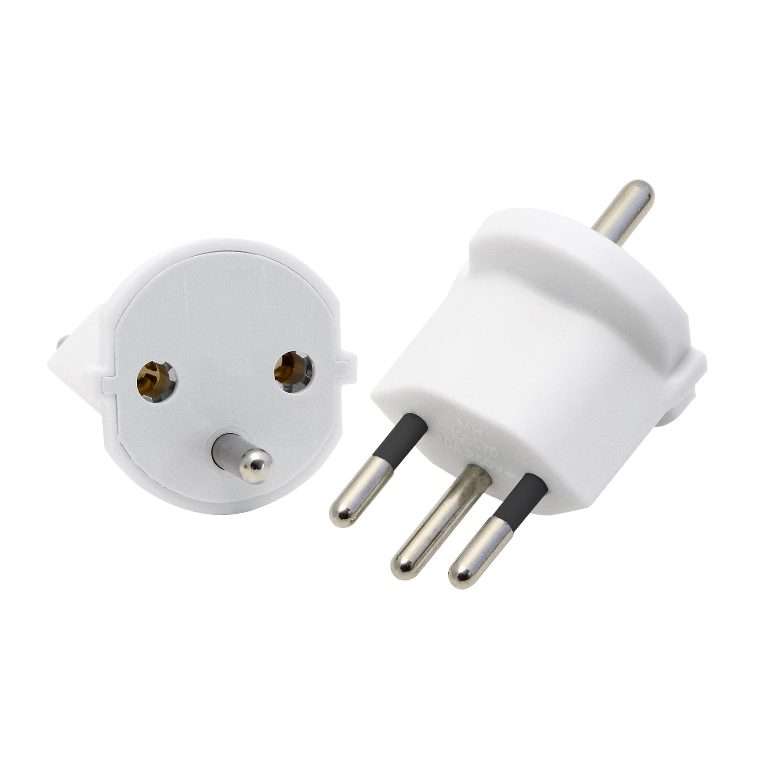Stecker Fix-Adapter (Schuko) in Weiss