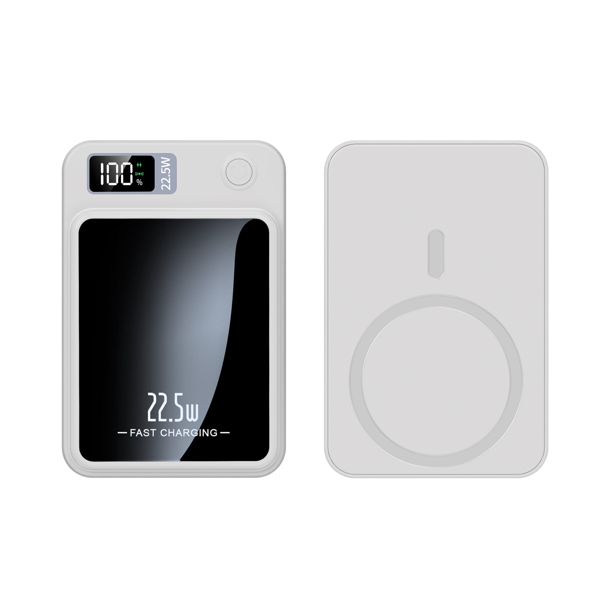Wireless Magnetische Powerbank 10.000 mAh in Weiss