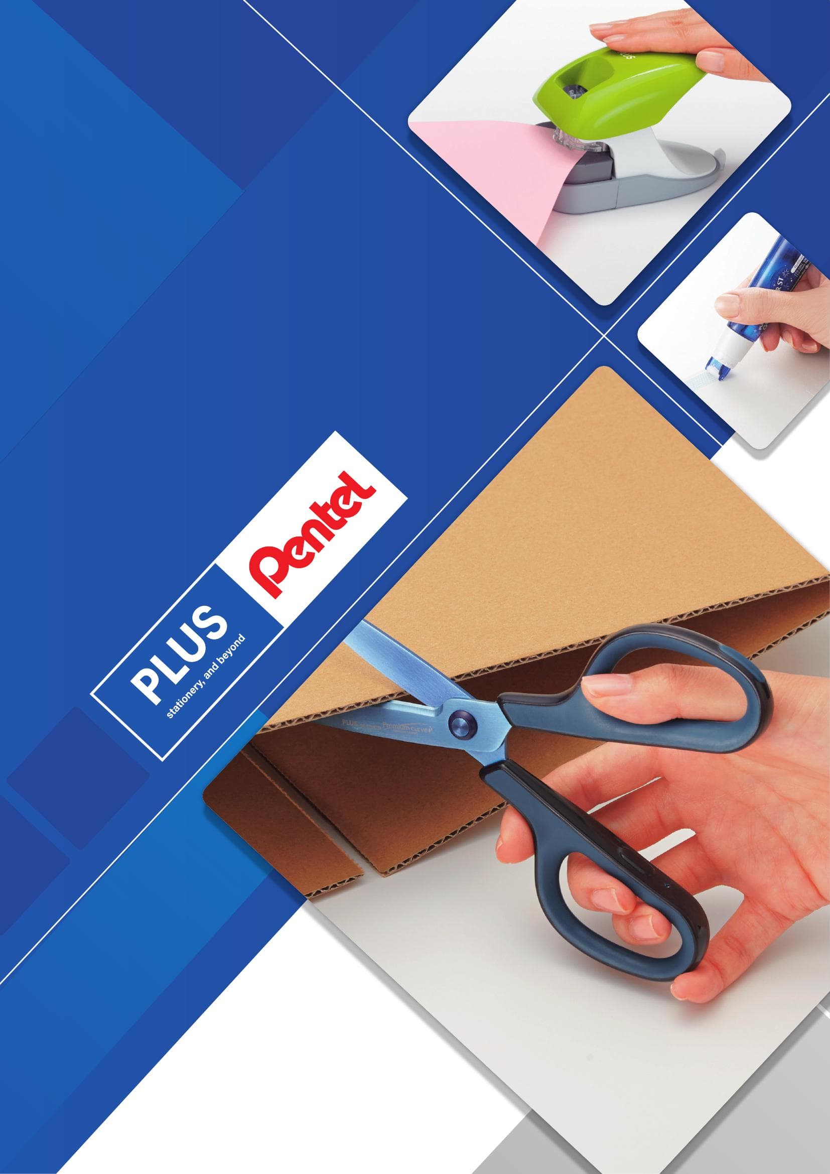 Titelseite des Katalogs PLUS – stationery, and beyond
