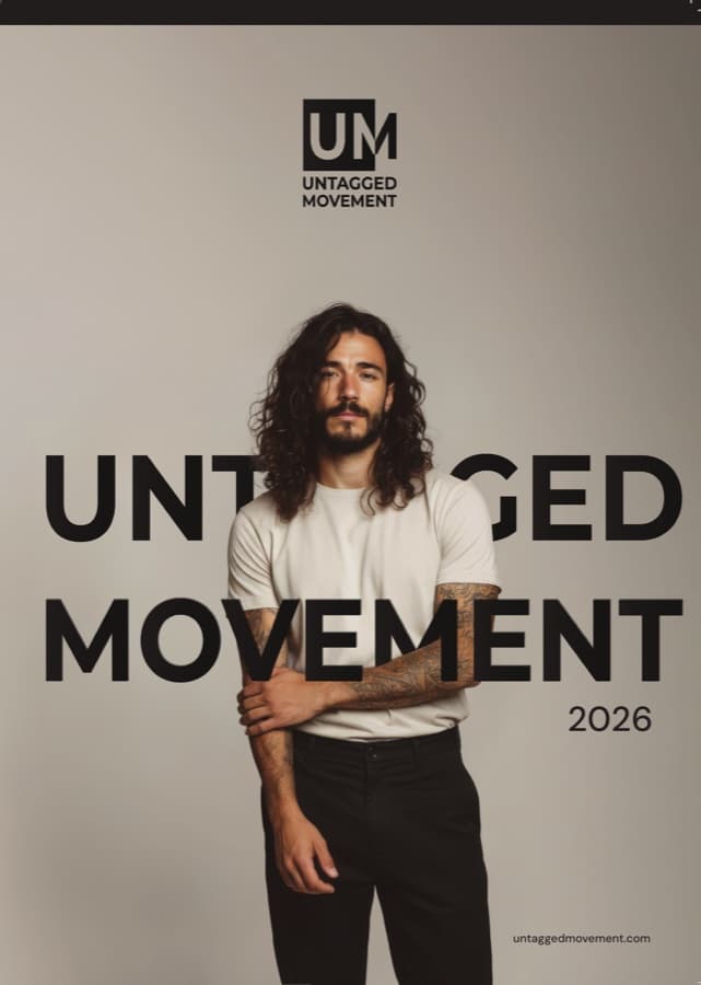 Titelseite des Katalogs Untagged Movement 2026